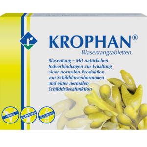 KROPHAN® Blasentangtabletten versorgen den Körper mit lebensnotwendigem Jod. 