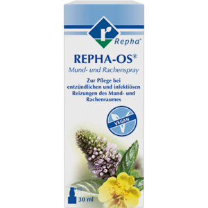 REPHA-OS® Mundspray enthält diese Heilpflanzen: Myrrhe, Blutwurz, Ratanhia, Pfefferminze, Eukalyptus, Gewürznelke und Anis.