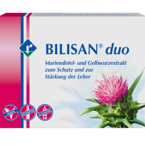 BILISAN® duo kombiniert die Kraft der Mariendistel und Kurkuma zum Schutz und zur Stärkung der Leber.