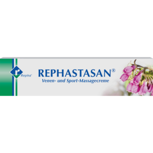 REPHASTASAN® Creme, ist eine Venen-, Sport- und Massagecreme und kombiniert wirksame pflanzliche Extrakte nach einer seit Jahrzehnten bewährten Rezeptur und ist universell einsetzbar.